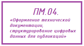 ПМ.04.«Оформление технической документации, структурирование цифровых данных для публикаций» ( ТИМ-21)